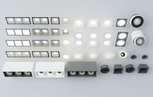 现代筒灯射灯、可转头射灯