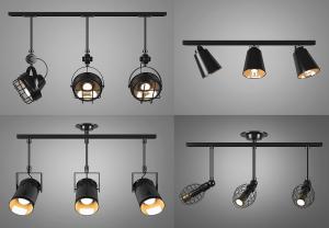 现代轨道射灯、网状灯罩轨道灯