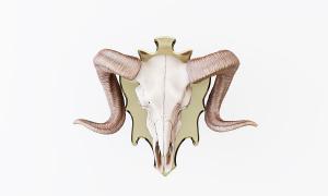 动物羊头墙饰挂件