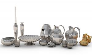 不锈钢厨房用具餐具、烛台