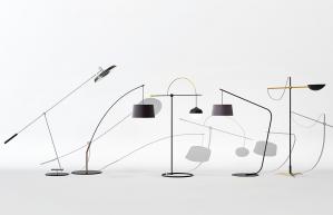 现代黑色金属支架时尚落地灯