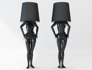 现代人体模特造型落地灯