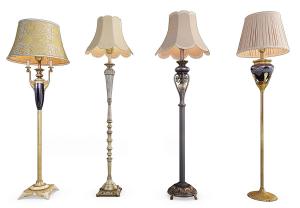 欧式古典花边灯罩落地灯