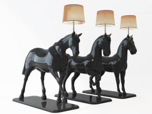 现代雕塑马造型支架落地灯