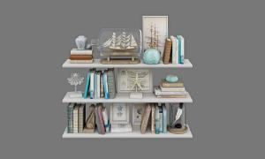 地中海装饰品、书籍、相框搁板摆件