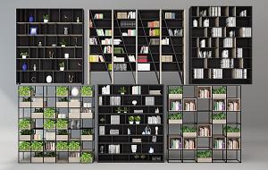 现代个性时尚铁艺书架书柜