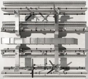 卫生间工业风裸露金属通风管道