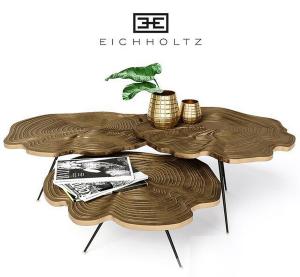 现代金属年轮造型的茶几