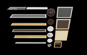 现代网状新风、空调出风口