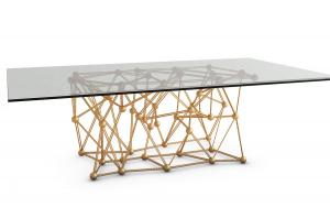 现代金属铁艺玻璃茶几