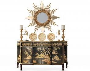 新古典边柜玄关柜和陈设组合