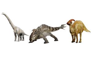 腕龙、副栉龙 恐龙