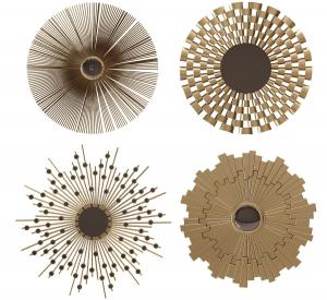 欧式金属镜面装饰框、墙饰挂件组合