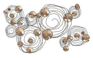 现代金属荷叶墙饰、挂件