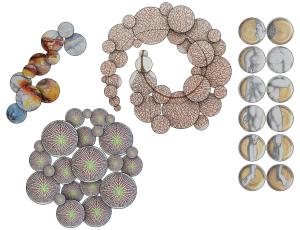 现代时尚圆形墙面装饰、挂件