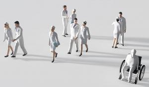 医生、护士和坐在轮椅上的老人 多人人物3d模型 医生、护士和坐在轮椅上的老人 多人人物