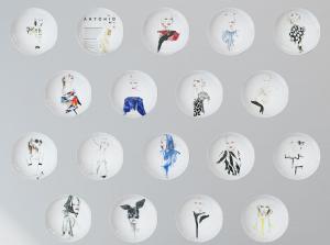 人物装饰盘子墙饰、挂饰组合