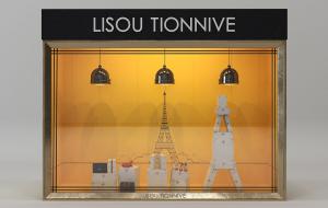 女鞋专卖橱窗展示台