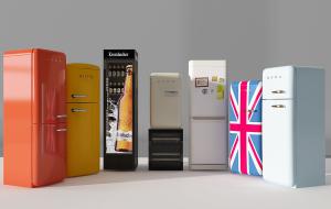 现代个性彩色电冰箱、饮料冷藏保鲜柜