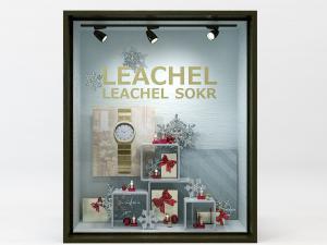 购物广场名表店展示橱窗