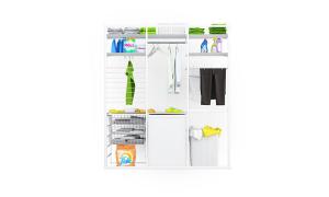 洗衣机、置物架、洗衣液