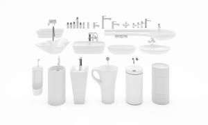 个性洗手台、水龙头、小便池