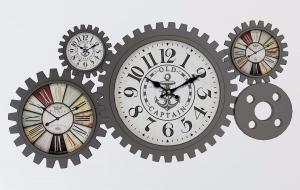 工业风齿轮钟表墙饰挂件