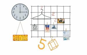 铁艺收纳墙饰、钟表挂件