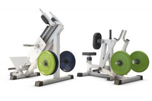 杠铃、举重器和动感单车 体育健身器材