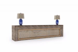 中式装饰长方形花格大理石前台接待台