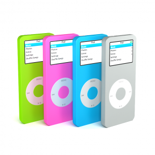 红绿蓝灰色mp4播放器