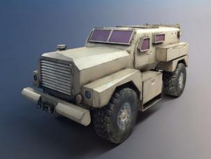 重型越野军车3d模型 重型越野军车