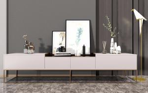 北欧轻奢凹陷台面电视柜、鸟造型落地灯