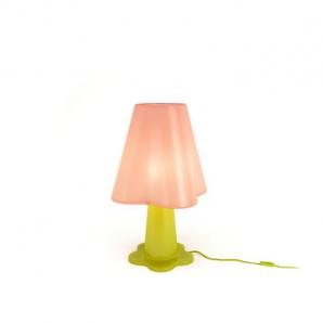 儿童粉色花朵灯罩台灯