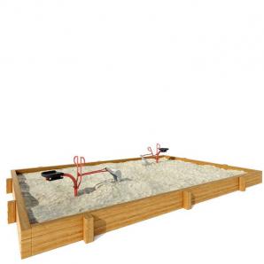 户外长方形沙堆儿童游乐设备3d模型 户外长方形沙堆儿童游乐设备