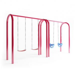 户外儿童秋千架游乐设备3d模型 户外儿童秋千架游乐设备