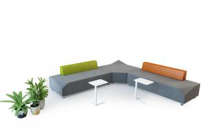 后现代个性时尚切角多人沙发