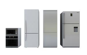 上下门冰箱、微波炉组合