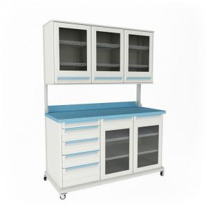 医疗器械之带滑轮、可移动的收纳柜