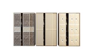 现代方形凹凸纹理柜门衣柜