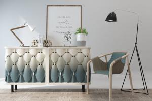 北欧晕染鱼鳞装饰的玄关柜、摆件组合3d模型 北欧晕染鱼鳞装饰的玄关柜、摆件组合