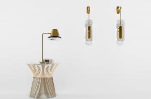 现代轻奢金属金色台灯