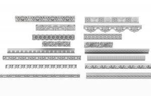 欧式圆珠点缀、雕花装饰角线