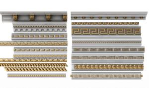 欧式和中式元素雕花角线组合