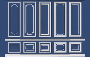 方形、圆角形护墙板石膏线