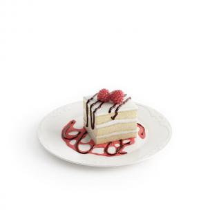 方形三层奶油蛋糕食物食品