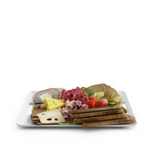 面包肉卷和蔬菜食物食品