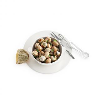 食物食品之一碗炒海螺、面包