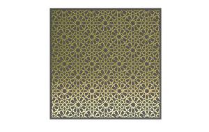 现代金色雕花花格屏风隔断