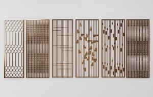 新中式金属铁艺屏风隔断